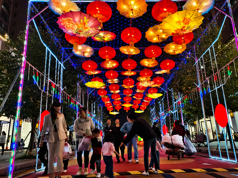 湖南商業(yè)街元宵燈會(huì)—節(jié)日氛圍營(yíng)造